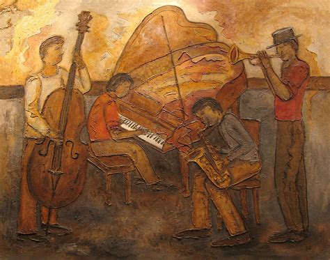 Impressionist art is an artistic style that focuses on the viewer's impression of the painting rather than the image itself. Jazz Quartet Painting by Anita Burgermeister