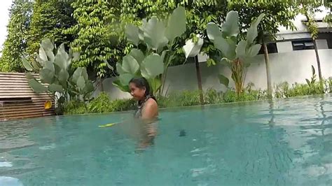 Cute Filipino Girls Squirts Water In Swimming Pool Youtube