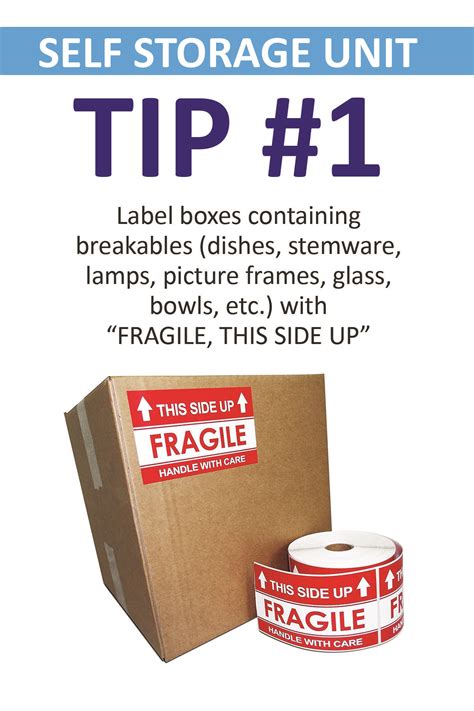 STORAGE TIP [!] NEVER FORGET TO LABEL ALL YOUR BOXES. Visit https