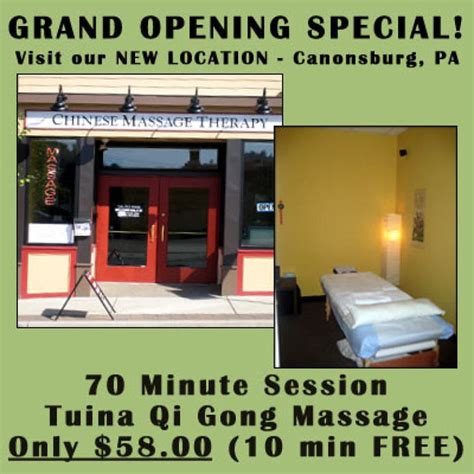 Shao Ping He Chinese Massage Therapy Grand Opening Special Canon Pa