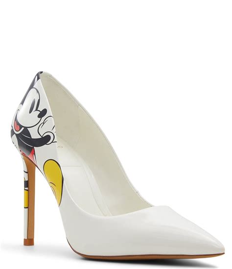 Disney X Aldo Stessy Mickey And Minnie Patent Stiletto Pumps Dillards