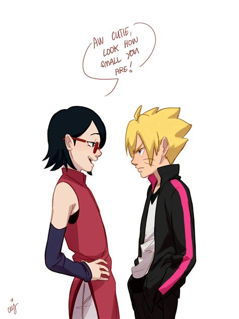 Ini yang cukup curang juga bagi anaknya boruto dan sarada. Um haha Sarada... I think it's becuz he's slouching 😅 | Jepang