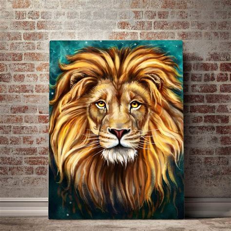 Simple Lion Acrylic Painting Painting Inspired