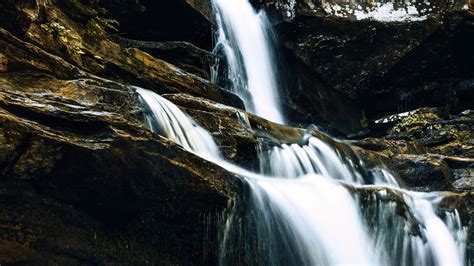 Download Wallpaper 3840x2160 Waterfall Rocks Stones Water Cascade