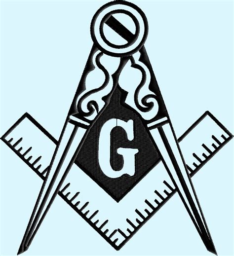 Freemasons Masonic Logo 3 Size Pack Design Embroidery Design