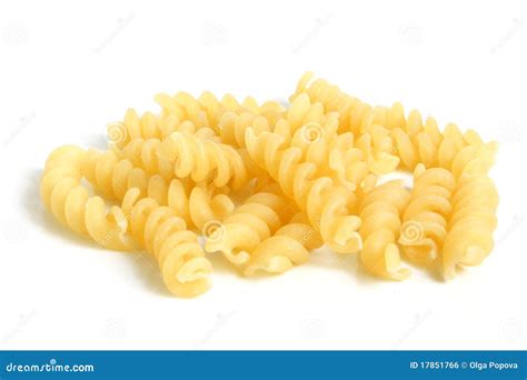 Close Up Of Italian Pasta Spiral Shaped Royalty Free Stock Image