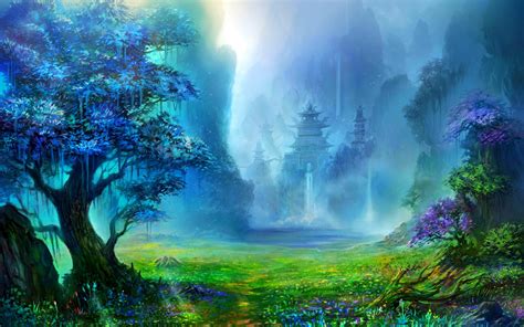 424708 Asian Architecture Pagoda Mh C Banzai Trees Landscape