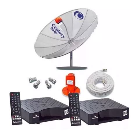 Kit Antena Parab Lica Century Completa Com Pontos Receptores Antena