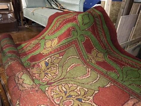 Cfa Voysey A Rare Arts And Crafts Donnemara Donegal Rug With Roses