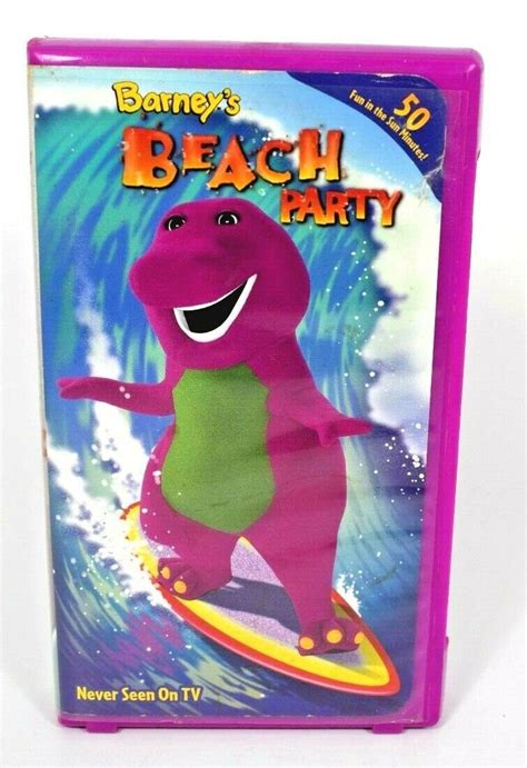 Barney S Beach Party Vhs Tape Never Before Seen On Tv Sing Along Songs