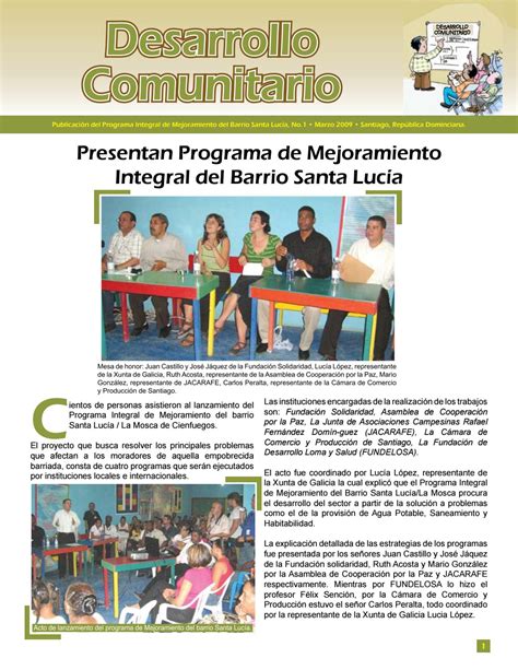 Bolet N Desarrollo Comunitario No By Fundaci N Solidaridad Issuu