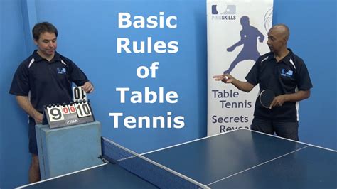 Basic Rules Of Table Tennis Pingskills Youtube