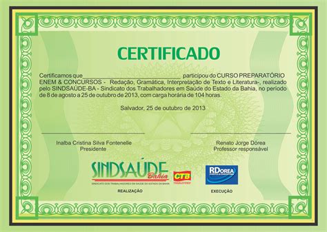 Modelo De Certificado De Curso Tecnico V 225 Rios Modelos Bank2home Com