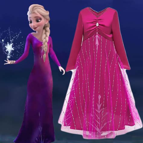 Find frozen dress elsa in canada | visit kijiji classifieds to buy, sell, or trade almost anything! Frozen 2 Elsa New Dress Cosplay - Maroon | Areendelle