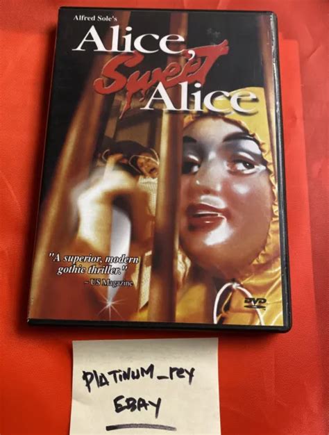 Alice Sweet Alice Original 1999 Dvd Release Rare Opp Cult 1199