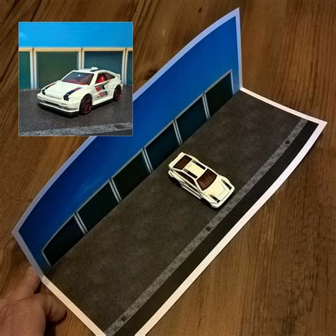 Free 2d Diorama “garages” Hot Wheels Garage Diorama Garages