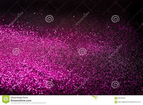Pink Glitter On Black Backgrund With Copy Space Stock Photo Image 66193106