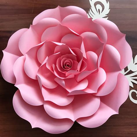 After they are glued, carefully bend them back a little to shape them. Paper Flowers -Paper Flowers - SVG Petal #93 Rose Template ...