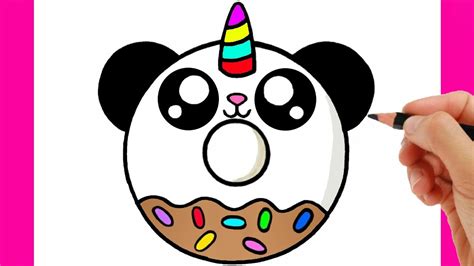 How To Draw A Cute Donut How To Draw A Panda Easy Youtube