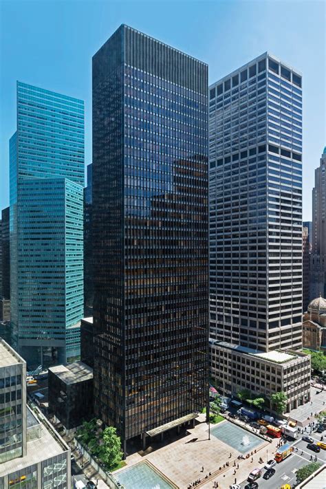 Mies Van Der Rohes Building For Seagram Completed Across The Avenue