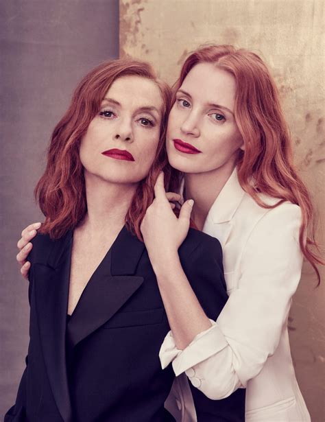 Isabelle Huppert And Jessica Chastain The Hollywood Reporter Ruv N Afanador