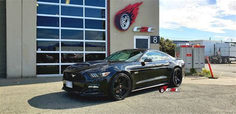 Ford Mustang Gt S550 Black With Axe Ex18 Aftermarket Wheels Wheel Front