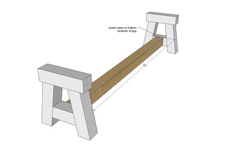 Ana White 4x4 Truss Benches Diy Projects