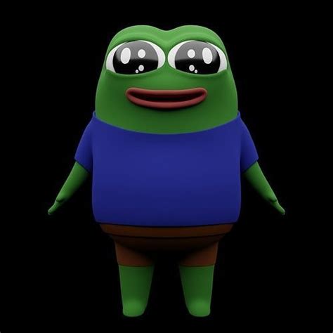 Pepe The Frog 3d Model Cgtrader
