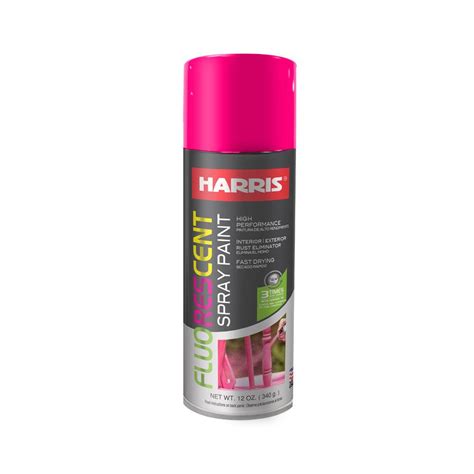 Harris 11 Oz Pink Fluorescent Spray Paint 38200 The Home Depot