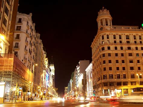 Walk Along The Gran Via Madrid Spain Location Facts And All About