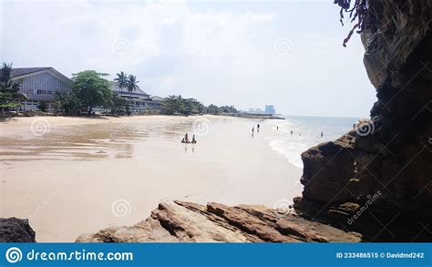 Banua Patra Beach In Balikpapan Borneo Indonesia Stock Image Image Of