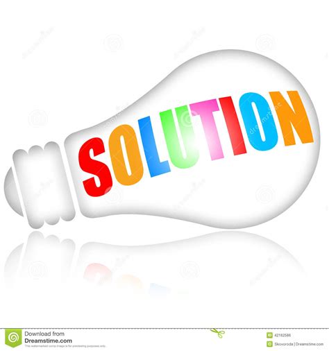 Solution Stock Illustration - Image: 42162586