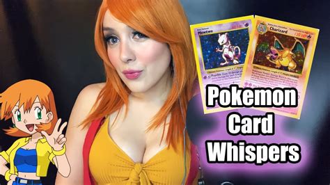 misty asmr pokemon card whisper youtube