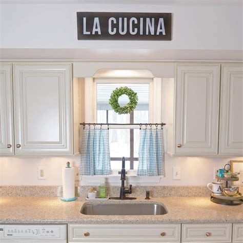 Free shipping on qualified orders. Simple farmhouse kitchen decor | Cream & white kitchen ...
