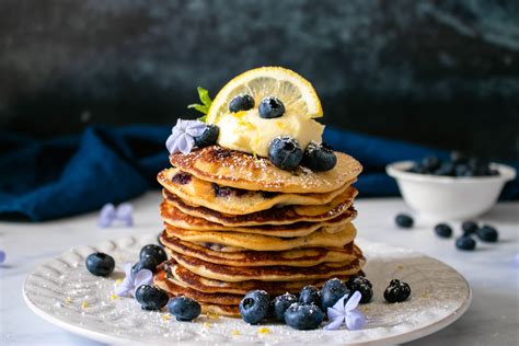 Blueberry Lemon Ricotta Pancakes The Delicious Plate