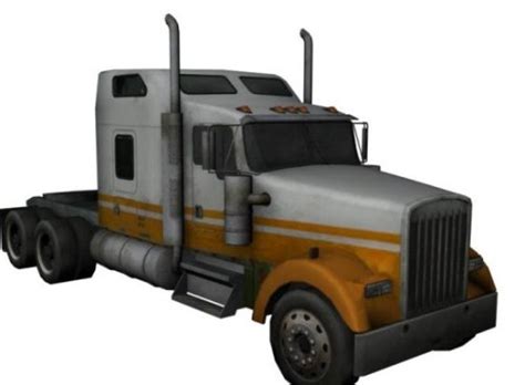 Semi Truck Head Free 3d Model Obj Free Download Id12285