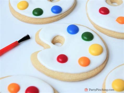 Art Palette Paint Cookies Perfect For An Art Themed Party Ideas Best
