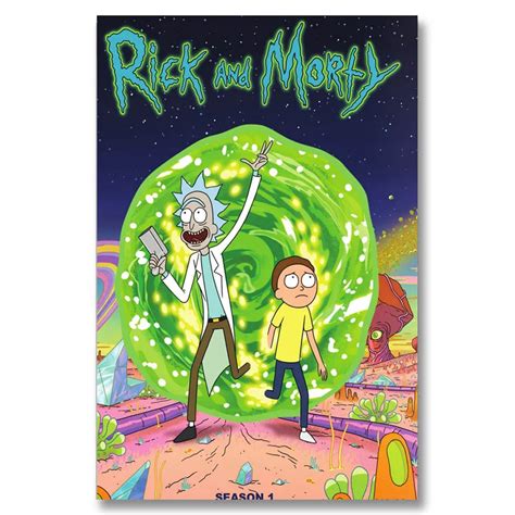 A053 Rick And Morty Season 1 2 Hot Usa Tv Series Funny Cartoon Top A4