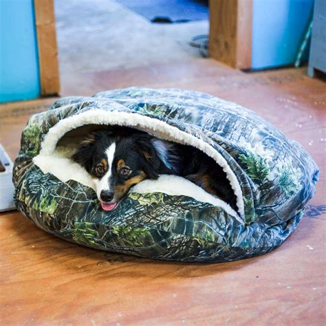 Untamed Camouflage Snoozer Luxury Cozy Cave Dog Bed 28 Colors