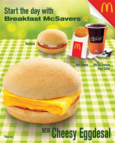 Mcdonalds All New Cheesy Eggdesal Rise And Shine For Breakfast