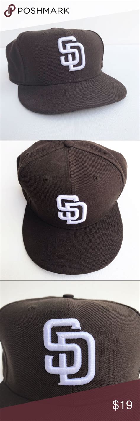 7 34 San Diego Padres Brown 59fifty Fitted Cap Fitted Baseball Caps