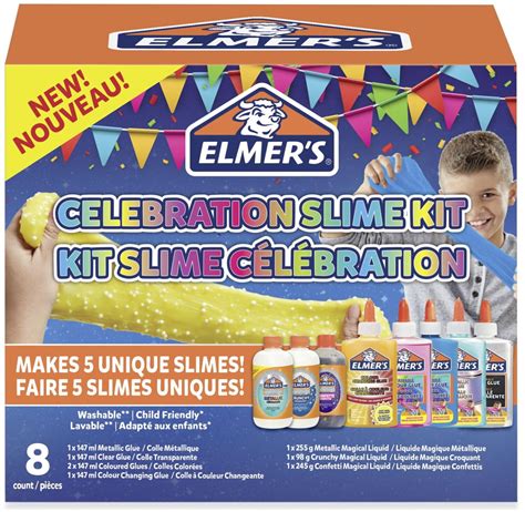 Elmers Slime Set Celebration Slime Kit 8 Teilig Test Top Angebote