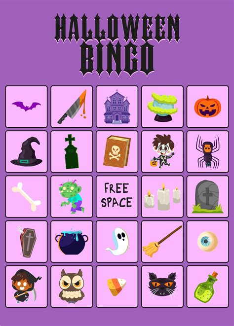 15 Best Printable Halloween Bingo Card Template Pdf For Free At Printablee