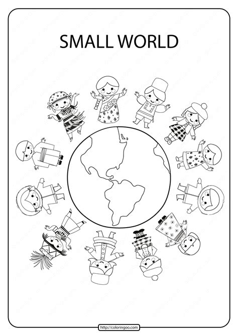 (or world environment day) acorn to oak. It's a Small World Coloring pages help bring joy to the ...