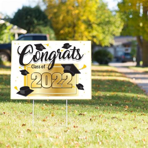 Graduation Yard Signs 2022 With Photo 2 Pack Class Of 2022