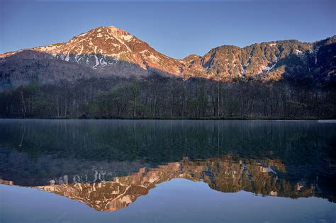 Sunrise Topping Snowy Mountains Of Kamikochi Digital Art By Han Sen