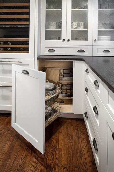 Learn ways to use, fix, or hide those unproductive cabinet soffits. 8 Ingenious Organizing Ideas for Corner Cabinets | New kitchen cabinets, Kitchen corner, Kitchen ...