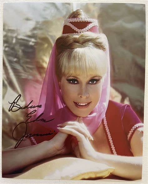Barbara Eden Autographed I Dream Of Jeannie Glossy 8x10 Photo Aacs