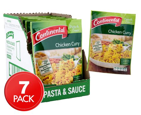 7 X Continental Pasta And Sauce Chicken Curry 90g Au