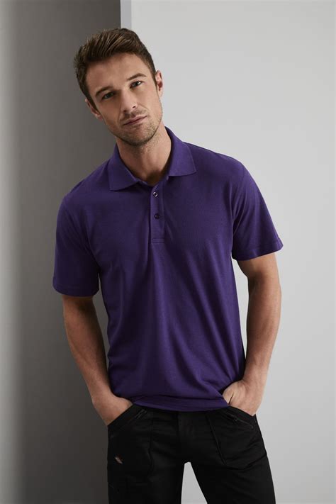 Uneek Unisex Active Polo Shirt Purple Simon Jersey